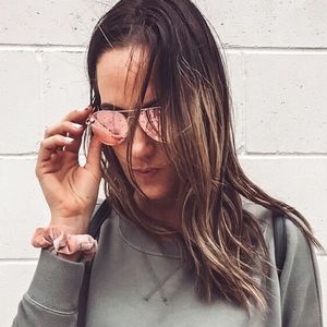 Pink reflector Aviators